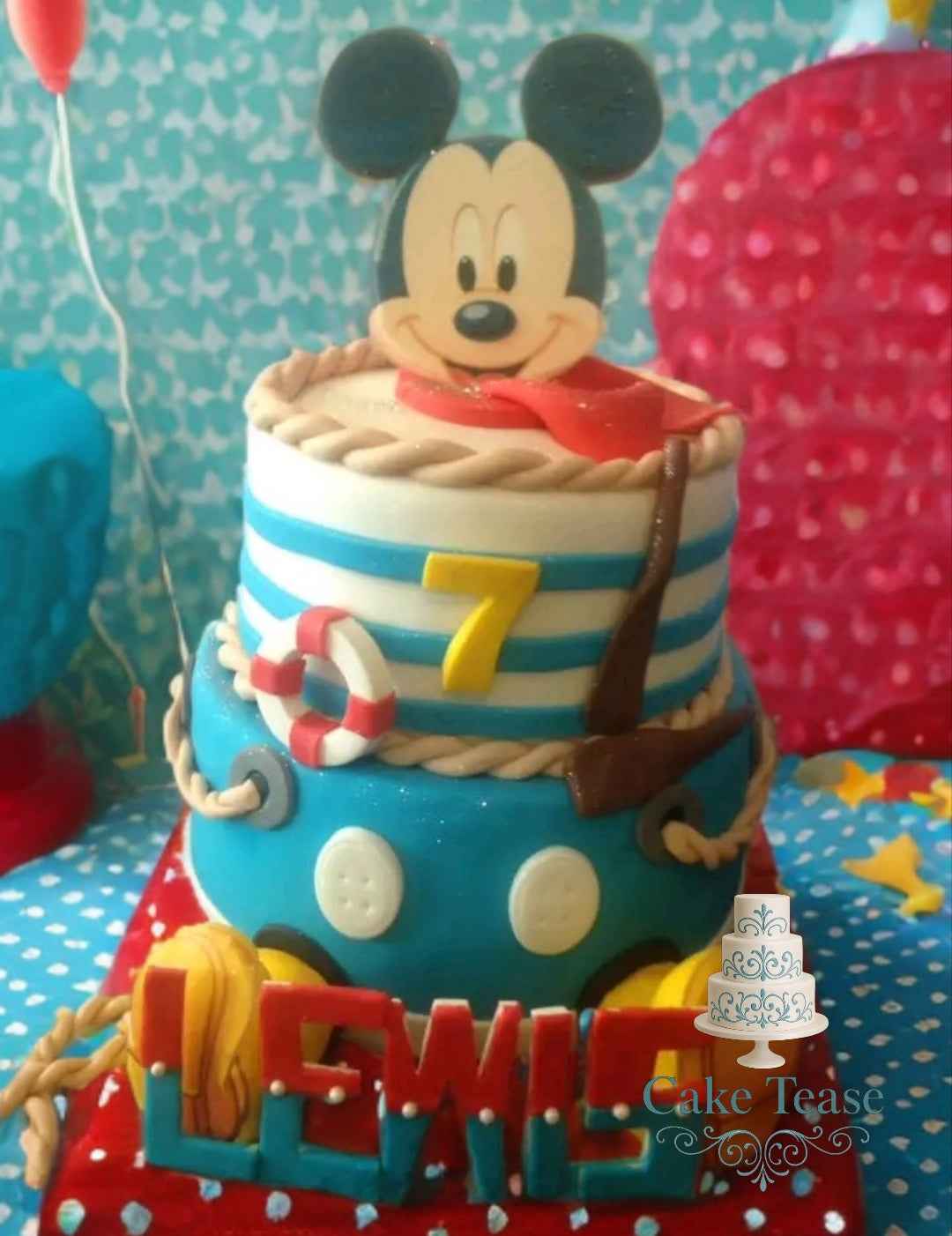 GÂTEAU D'ANNIVERSAIRE THEME DISNEY GARCON