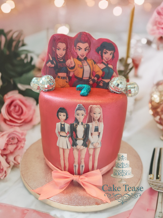 GÂTEAU D'ANNIVERSAIRE THEME FILLE