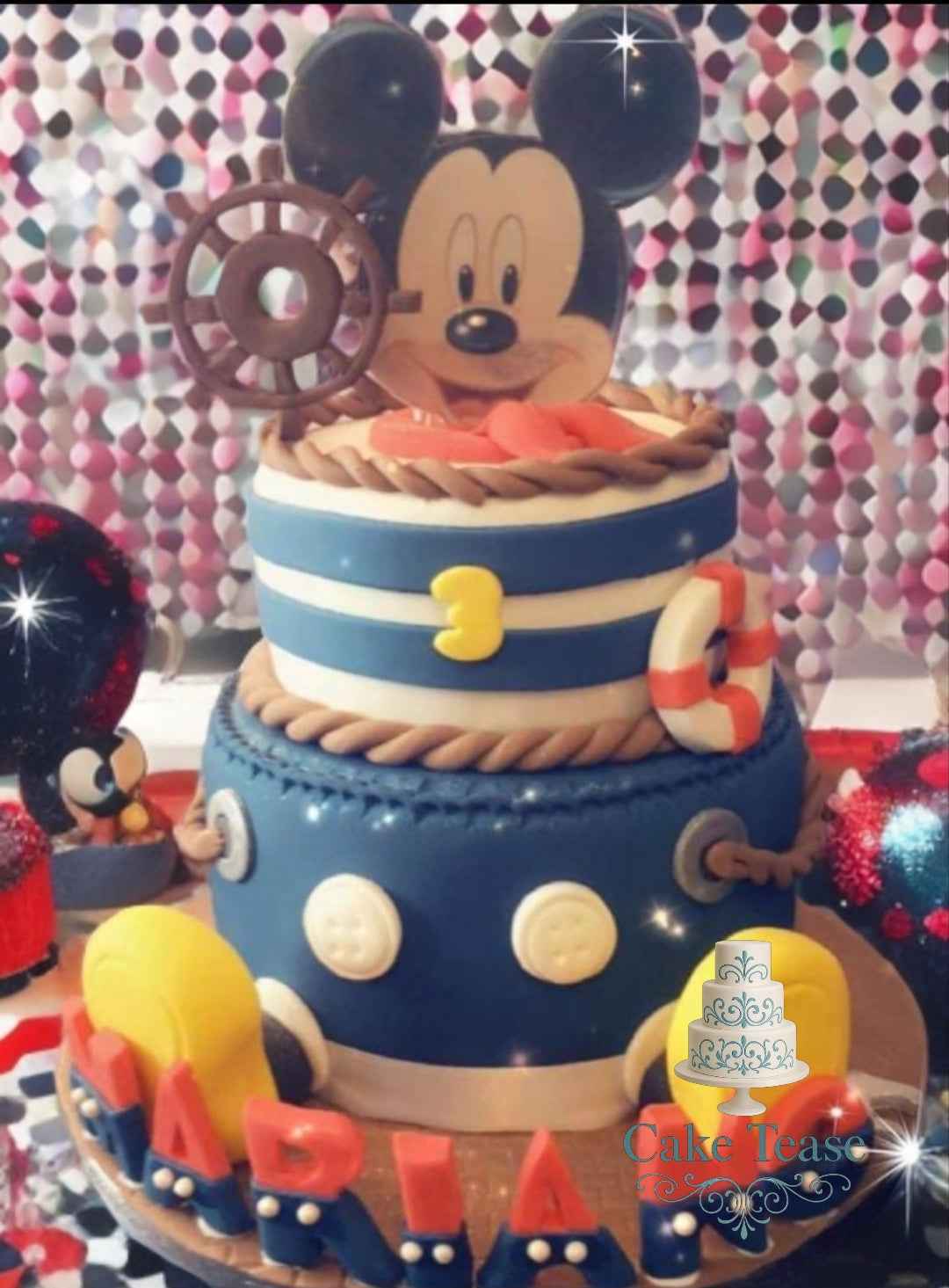GÂTEAU D'ANNIVERSAIRE THEME DISNEY GARCON