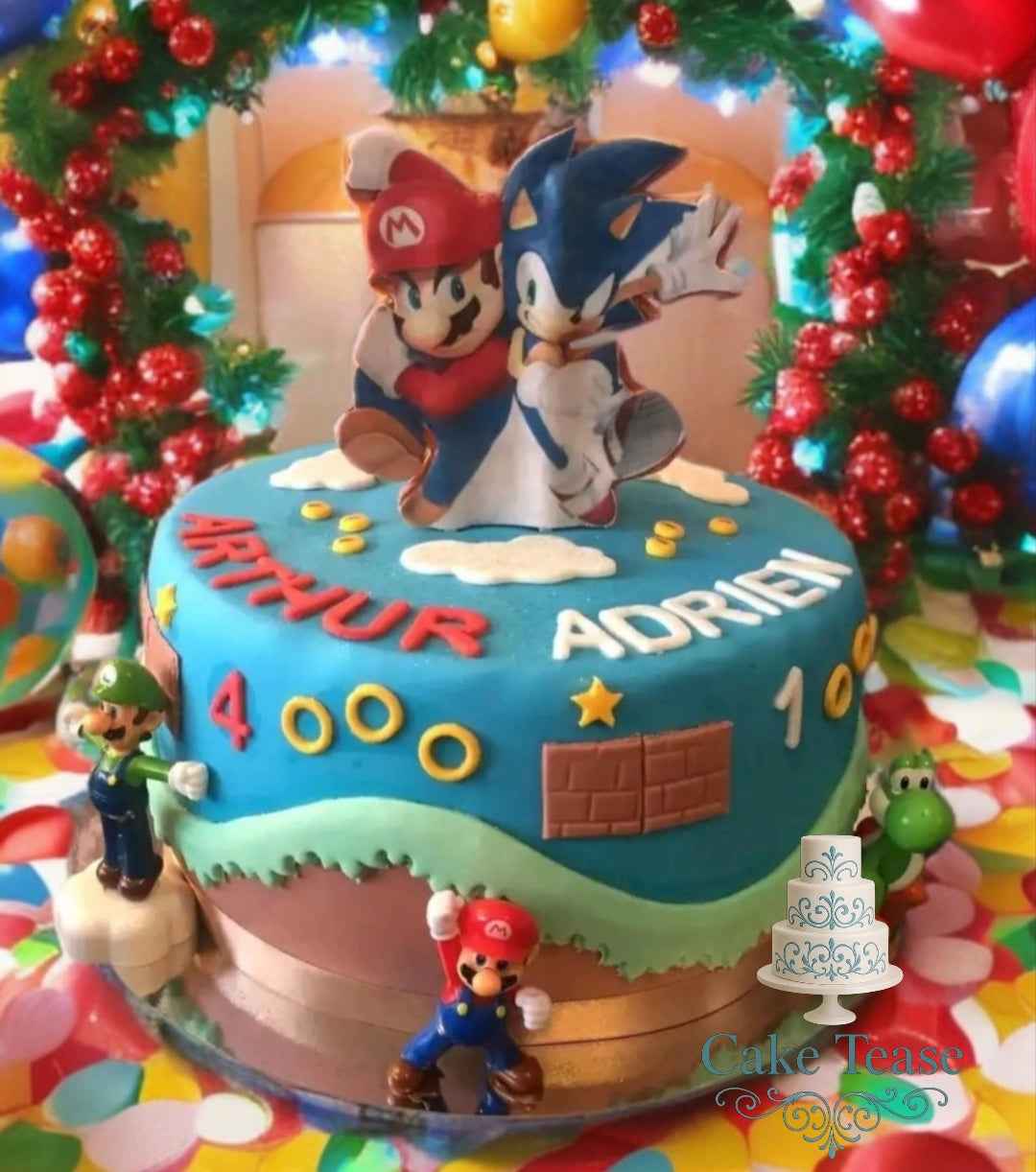 GÂTEAU D'ANNIVERSAIRE THEME GARCON