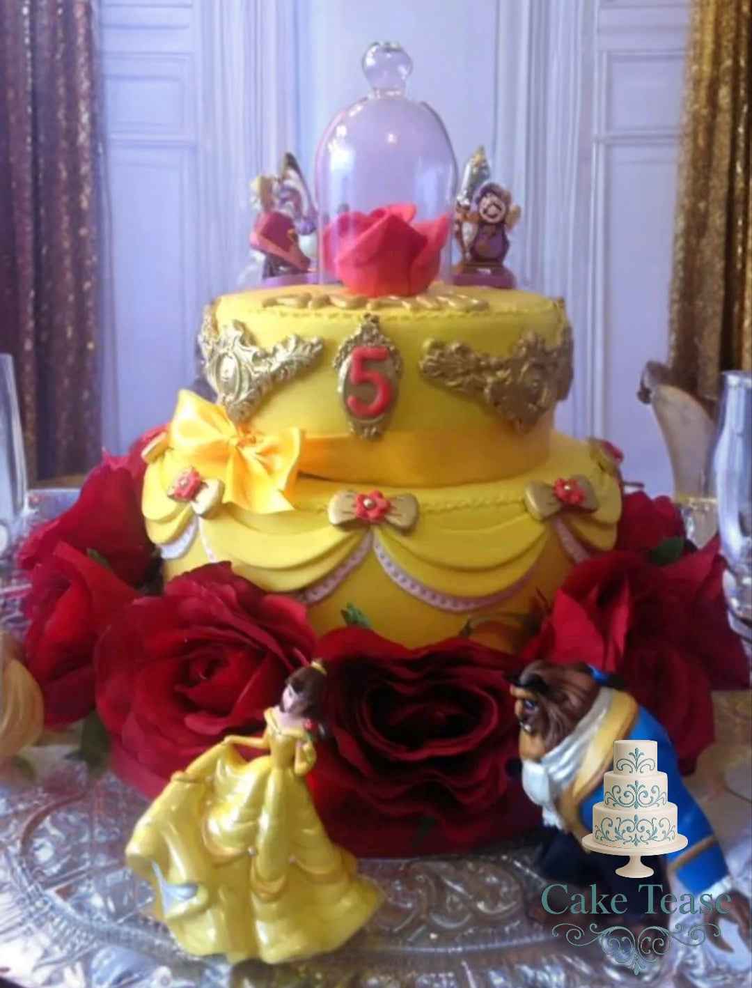 Gâteau d'anniversaire Disney Fille - Fête magique et personnalisable